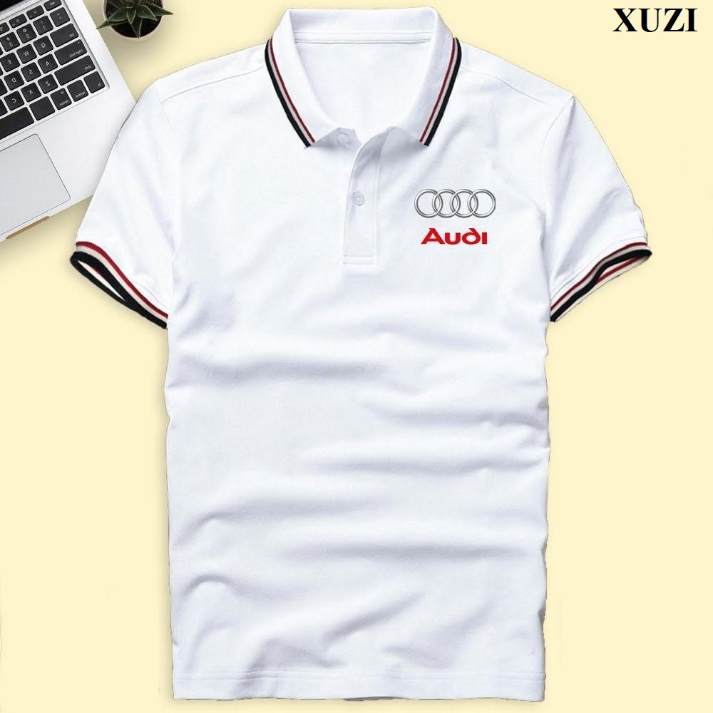 Áo thun polo xe Audi  áo thun có cổ bẻ ngắn tay hãng xe ô tô cao cấp thời trang thanh lịch hàng chuẩn loại 1 XUZI