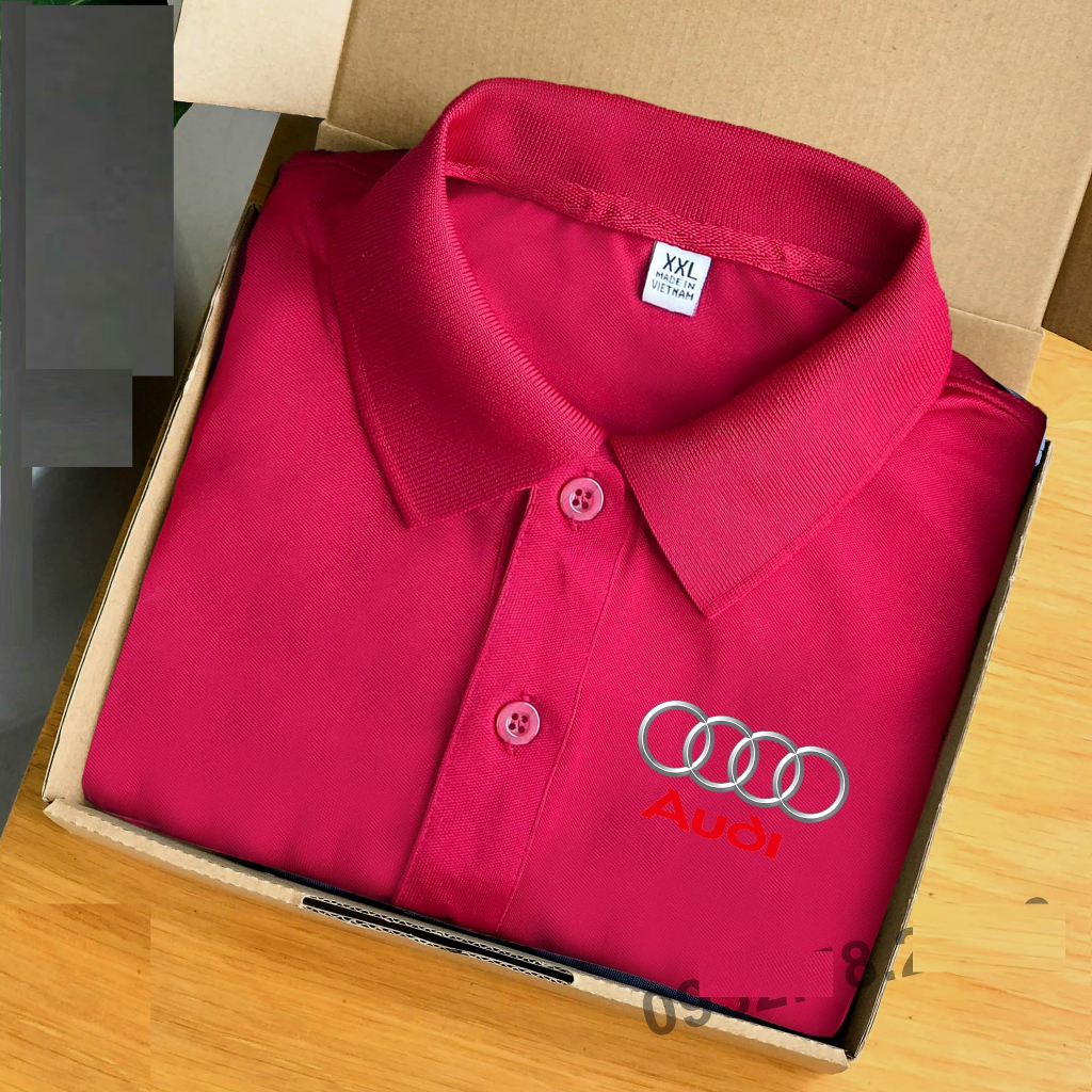 Áo thun polo xe Audi  áo thun có cổ bẻ ngắn tay hãng xe ô tô cao cấp thời trang thanh lịch hàng chuẩn loại 1 XUZI