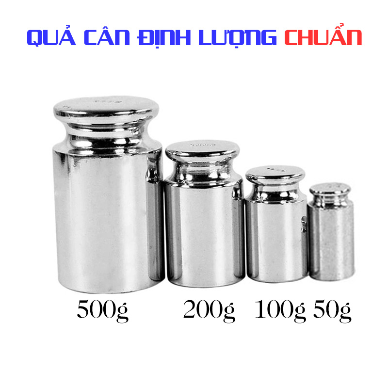 Quả cân tiêu chuẩn 1g-500g, không nhiễu từ tính, Hàng loại 1-Bảo hành 12 tháng