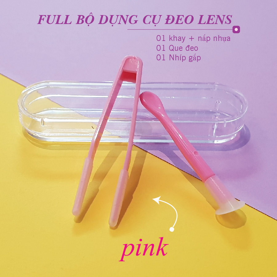 Ảnh Bộ dụng cụ đeo kính áp tròng ANN365 có 6 màu tự chọn (hộp đựng + que đeo + nhíp) 1