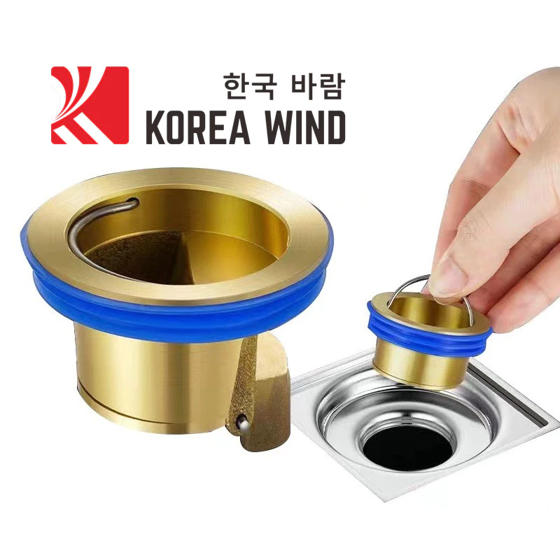 Phụ kiện cống thoát sàn ngăn mùi bằng đồng thau, nắp đậy kín ống thoát nước ngăn mùi
