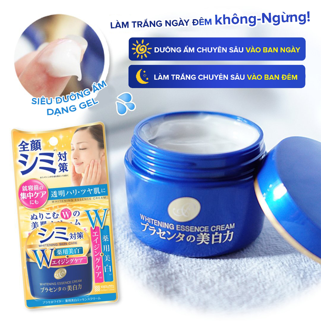 Ảnh Kem dưỡng chứa nhau thai giúp dưỡng trắng & giảm nếp nhăn Meishoku Placewhiter 55g 2
