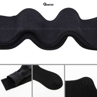 Tất đen trơn cổ ngắn, cổ trung, cổ cao nam nữ GOMTAT phong cách basic, chất liệu cotton thoáng mát - FIVE