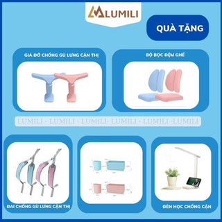 Miễn phí vận chuyển Bàn ghế chống gù lumili S05 mặt bàn 1m2 mới, bàn học sinh chống gù có tay quay