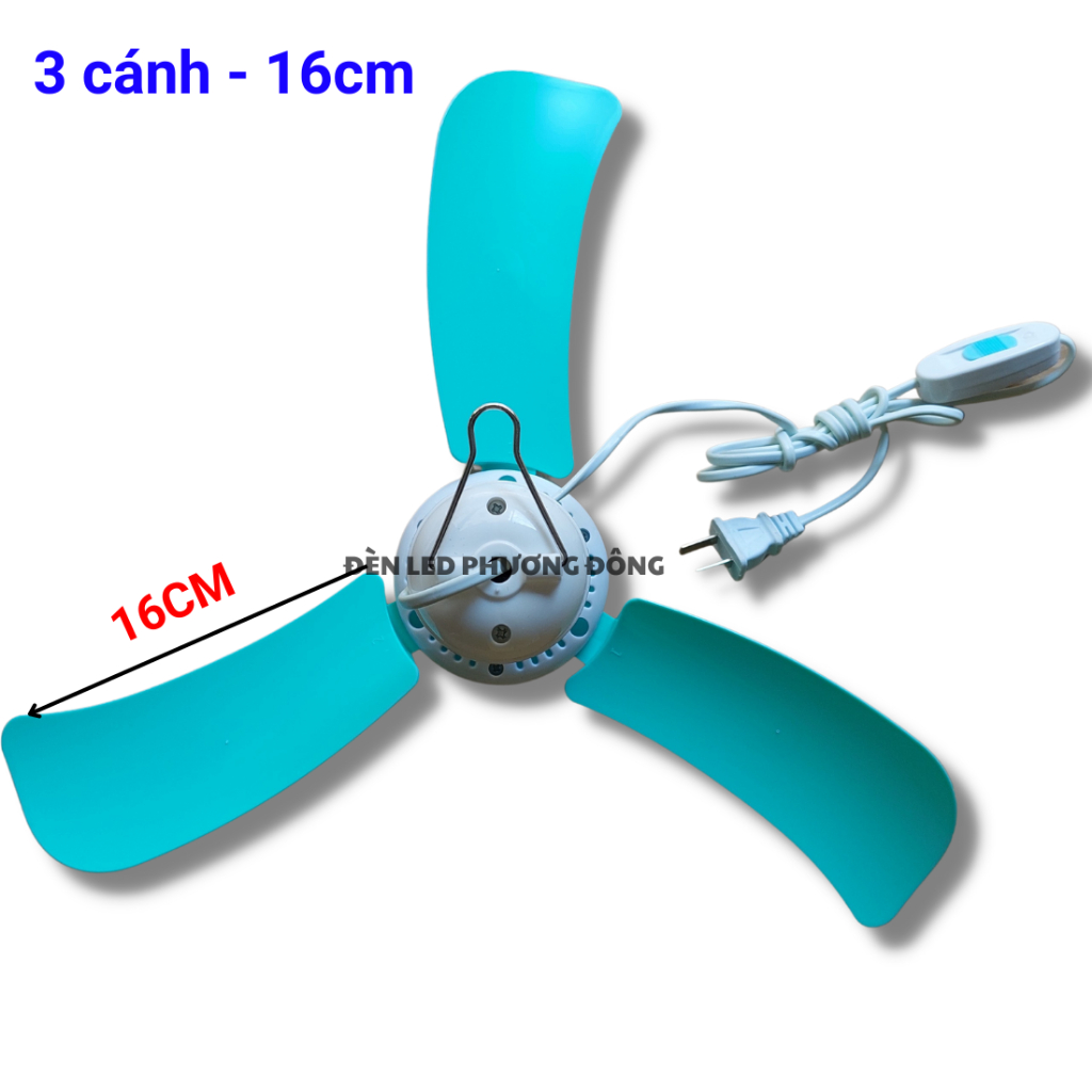 Quạt treo mini đuổi ruồi muỗi, côn trùng - 3 cánh 16cm/ 22cm/ 27cm