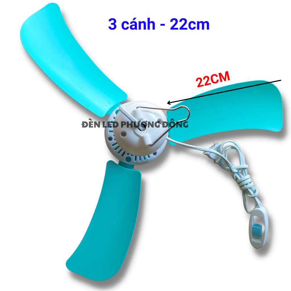 Quạt treo mini đuổi ruồi muỗi, côn trùng - 3 cánh 16cm/ 22cm/ 27cm