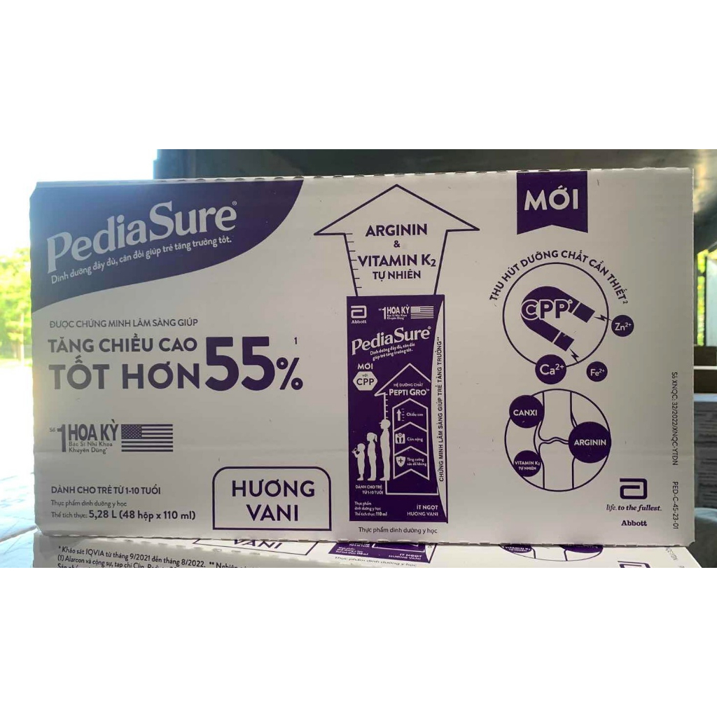 Ảnh Thùng 48 Hộp Sữa nước Pediasure Vani 110ml/hộp 4