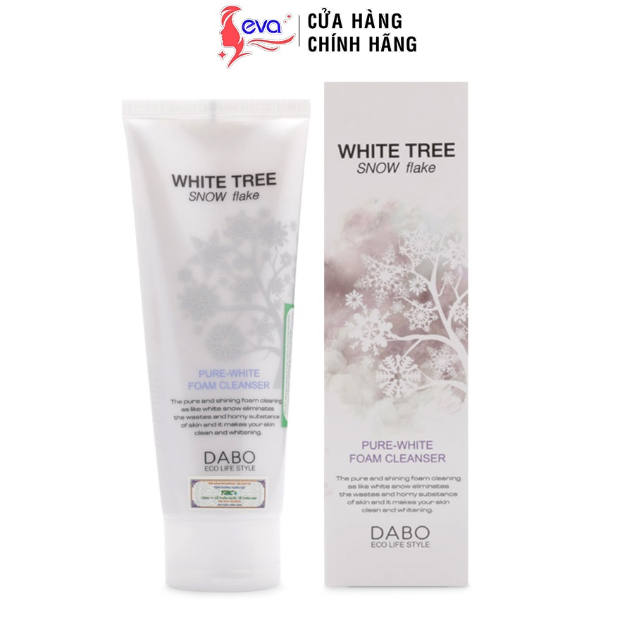 [Mã ICBFRI15 giảm 10% đơn 0đ] Sữa rửa mặt tuyết trắng da có hạt massage Dabo White Tree Snow Flake 150ml