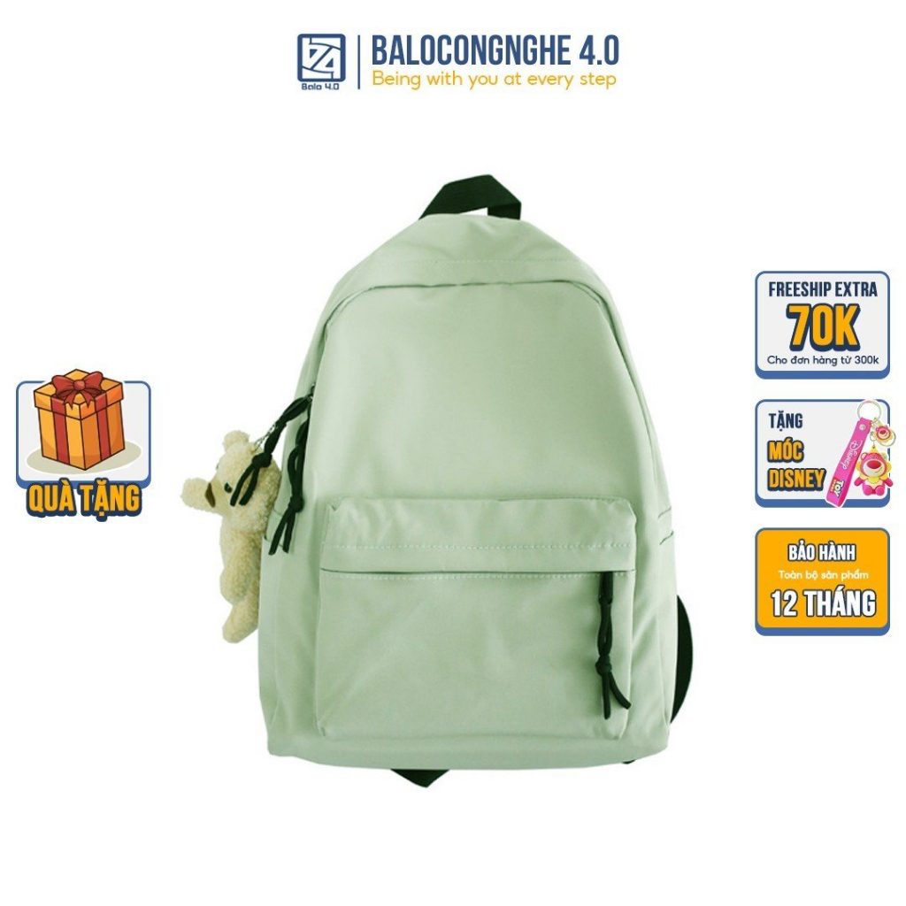 Balo đi học thời trang chất dù đẹp (deal xả hàng (ko tặng quà))