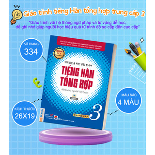 Sách Giáo trình Tiếng Hàn tổng hợp trung cấp 3 Bản màu - Mcbooks Chính Hãng