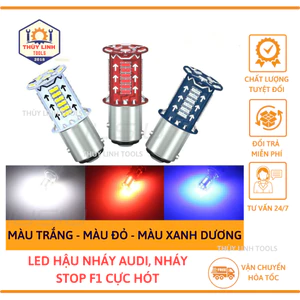 Đèn Nháy Hậu Led Đuổi Audi T15 Mẫu Mới Gắn Xe Máy , Siêu Sáng đèn hậu nháy Stop F1 Thùy Linh Tools