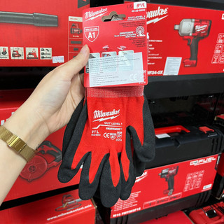 Găng Tay Chống Cắt Level 1 Milwaukee 48-22-8902 | Bao Tay Bảo Hộ Size L | Dùng Được Cảm Ứng