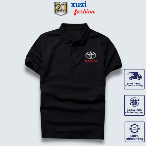 Áo polo hãng xe toyota áo thun có cổ bẻ ngắn tay nam nữ chất vải cotton cá xấu gai mịn hàng chuẩn loại 1 của nhà XUZI.