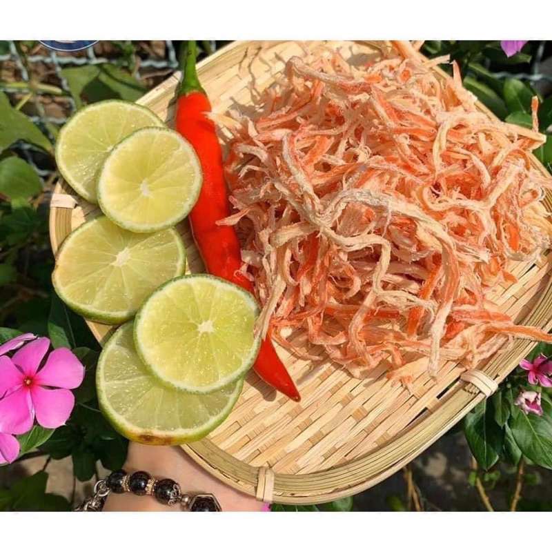 100GR - Mực Thái Xé Sợi Hấp Dừa hàng Thái - Túi ZIP (100g)