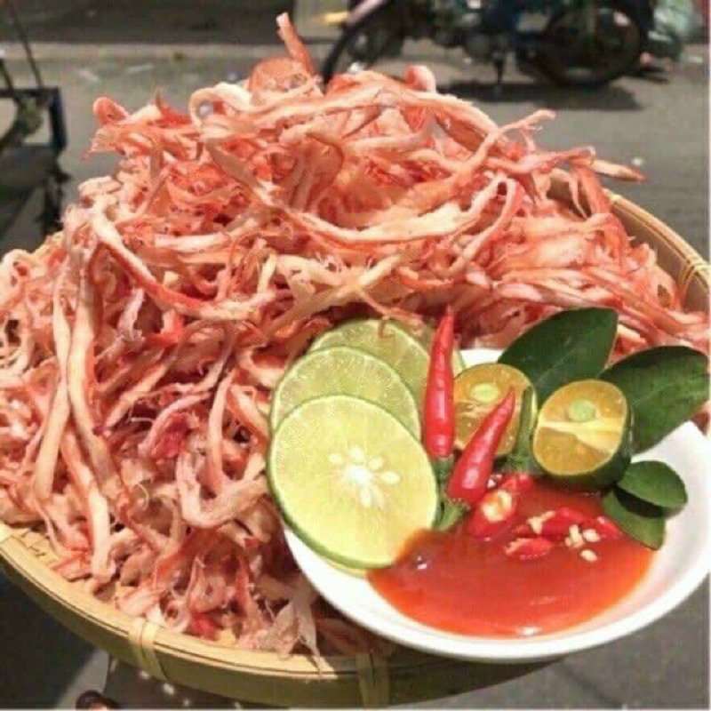 100GR - Mực Thái Xé Sợi Hấp Dừa hàng Thái - Túi ZIP (100g)