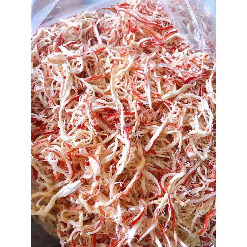 100GR - Mực Thái Xé Sợi Hấp Dừa hàng Thái - Túi ZIP (100g)