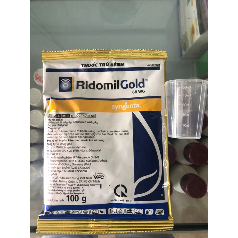 Ridomil Gold 100gr- Chính Hãng Syngenta/tặng Cốc Lường Thể Tích ...