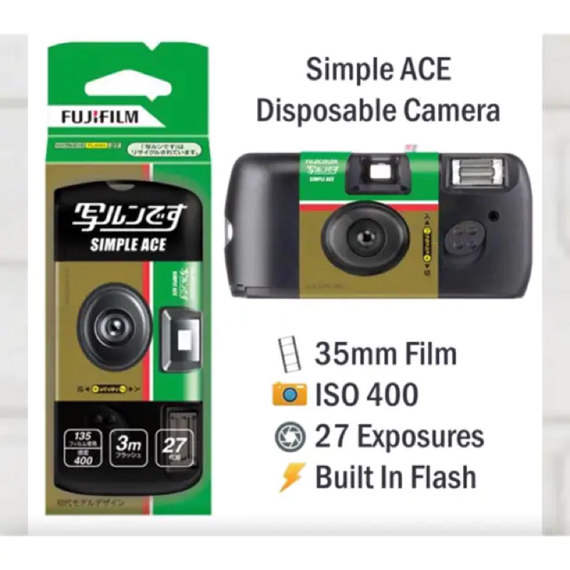 Máy chụp ảnh 1 lần Fujifilm Simple ACE kèm film màu 27 tấm