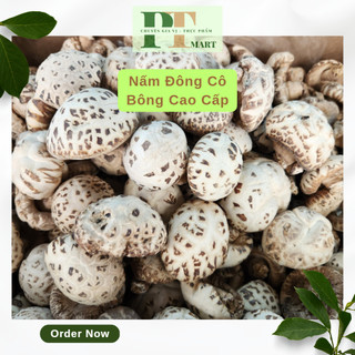 Nấm Đông Cô Nhật Bản Cao Cấp tròn đều trắng (Nấm Bông Trắng, Nấm Đông cô Bông) --> nấm bông
