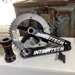 Đùi Dĩa INTRO7TECH 48T Cốt Trục Rỗng Kèm BB Dành Cho Xe Đạp Fixedgear