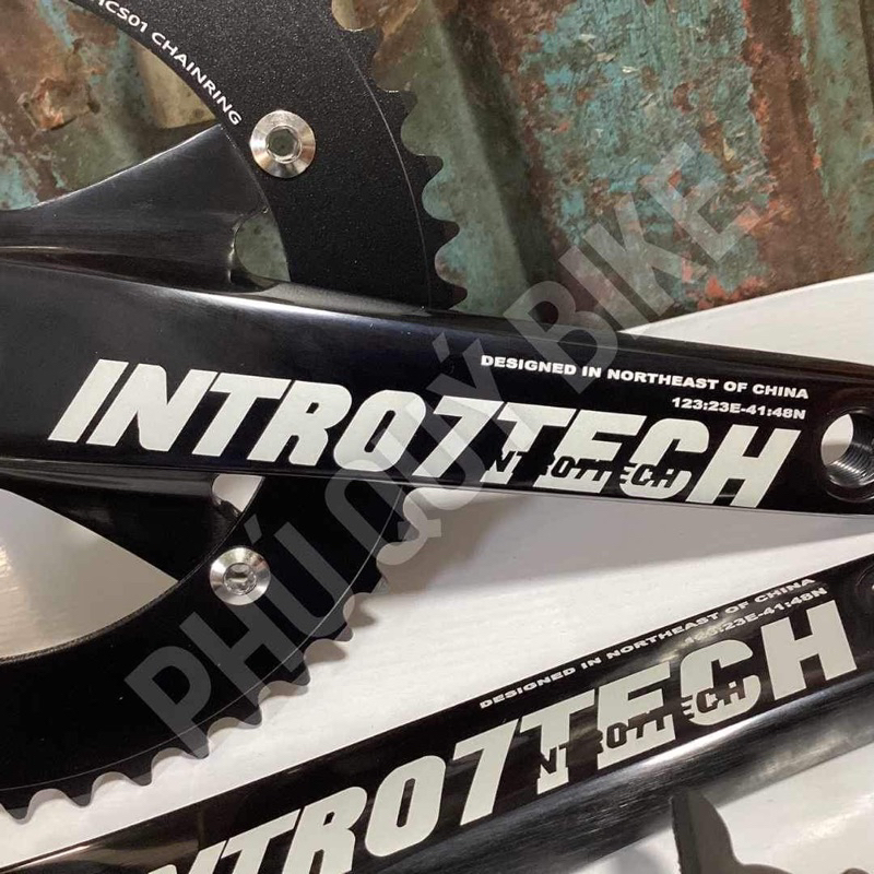 Đùi Dĩa INTRO7TECH 48T Cốt Trục Rỗng Kèm BB Dành Cho Xe Đạp Fixedgear