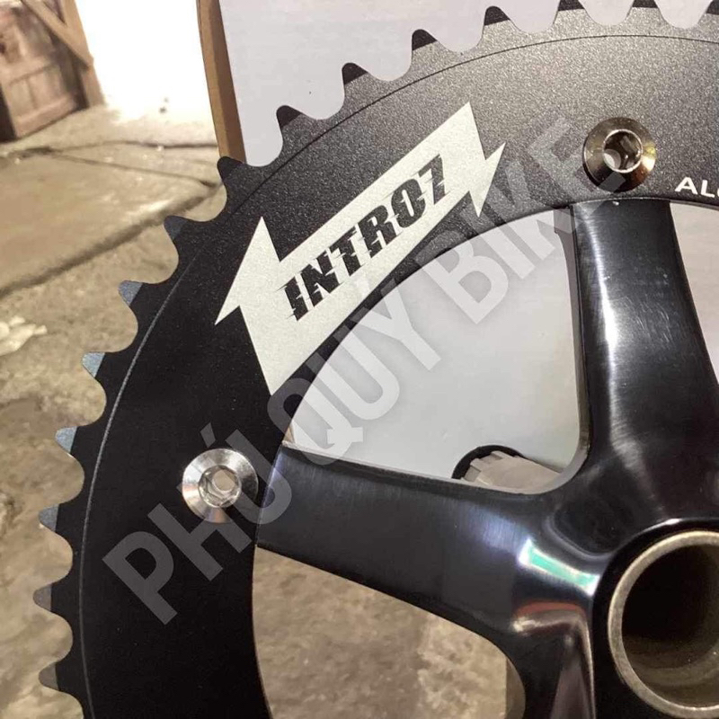 Đùi Dĩa INTRO7TECH 48T Cốt Trục Rỗng Kèm BB Dành Cho Xe Đạp Fixedgear