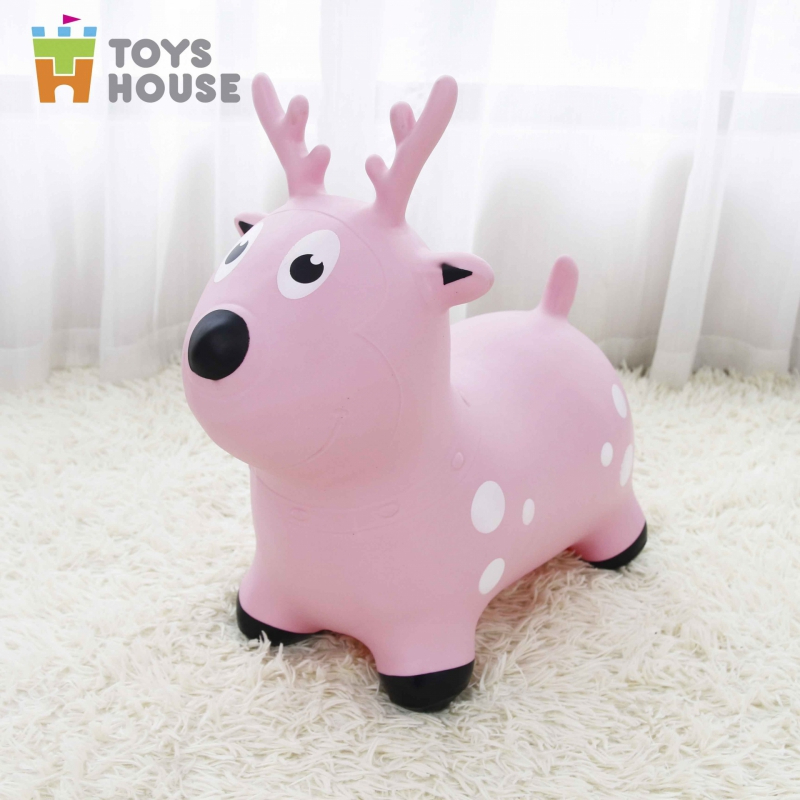 Ảnh Thú nhún trẻ em bơm hơi cao cấp Toyshouse ( kèm bơm và hộp) - Xuất khẩu Mỹ (ASTM) và Châu Âu (EN71) 3