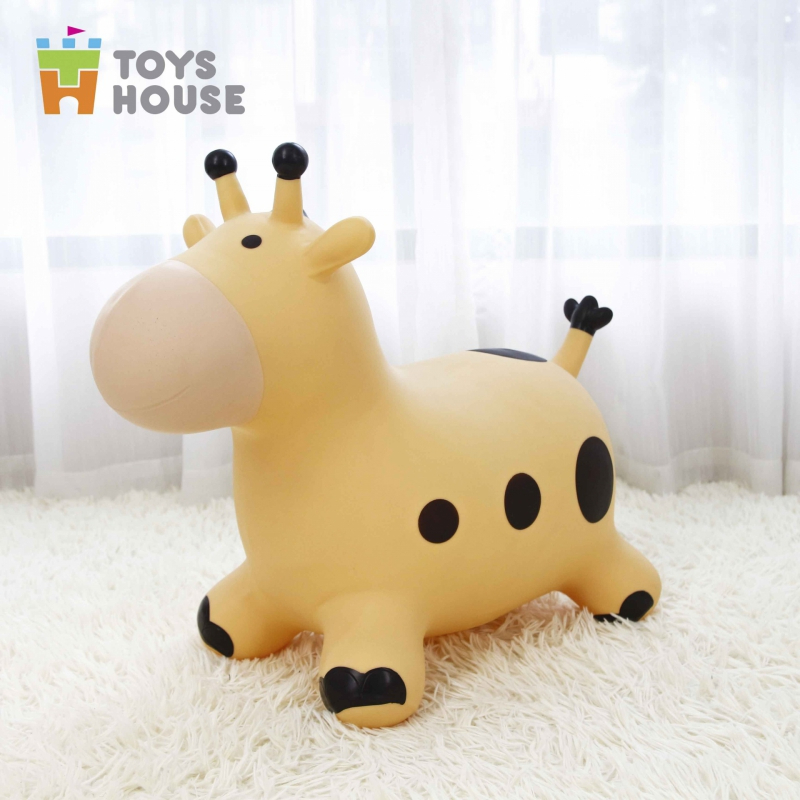 Ảnh Thú nhún trẻ em hình chú hươu Toyshouse (kèm bơm và hộp) - Tiêu chuẩn Xuất khẩu Châu Âu EN71 4