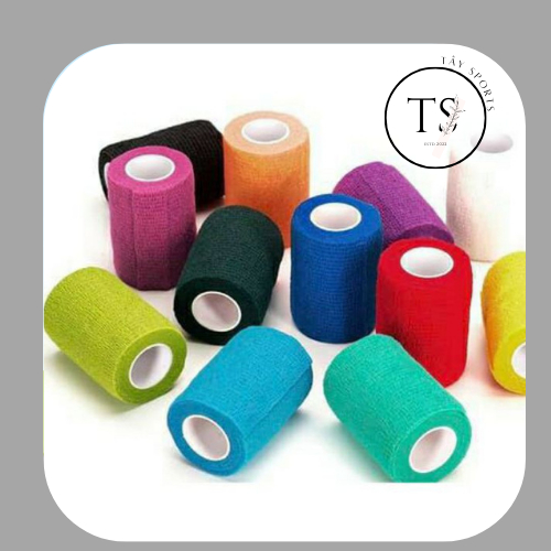 Băng keo thể thao đá bóng cuốn cổ chân cổ tay cao su non vải hỗ trợ thi đấu và tập luyện TAYSPORT