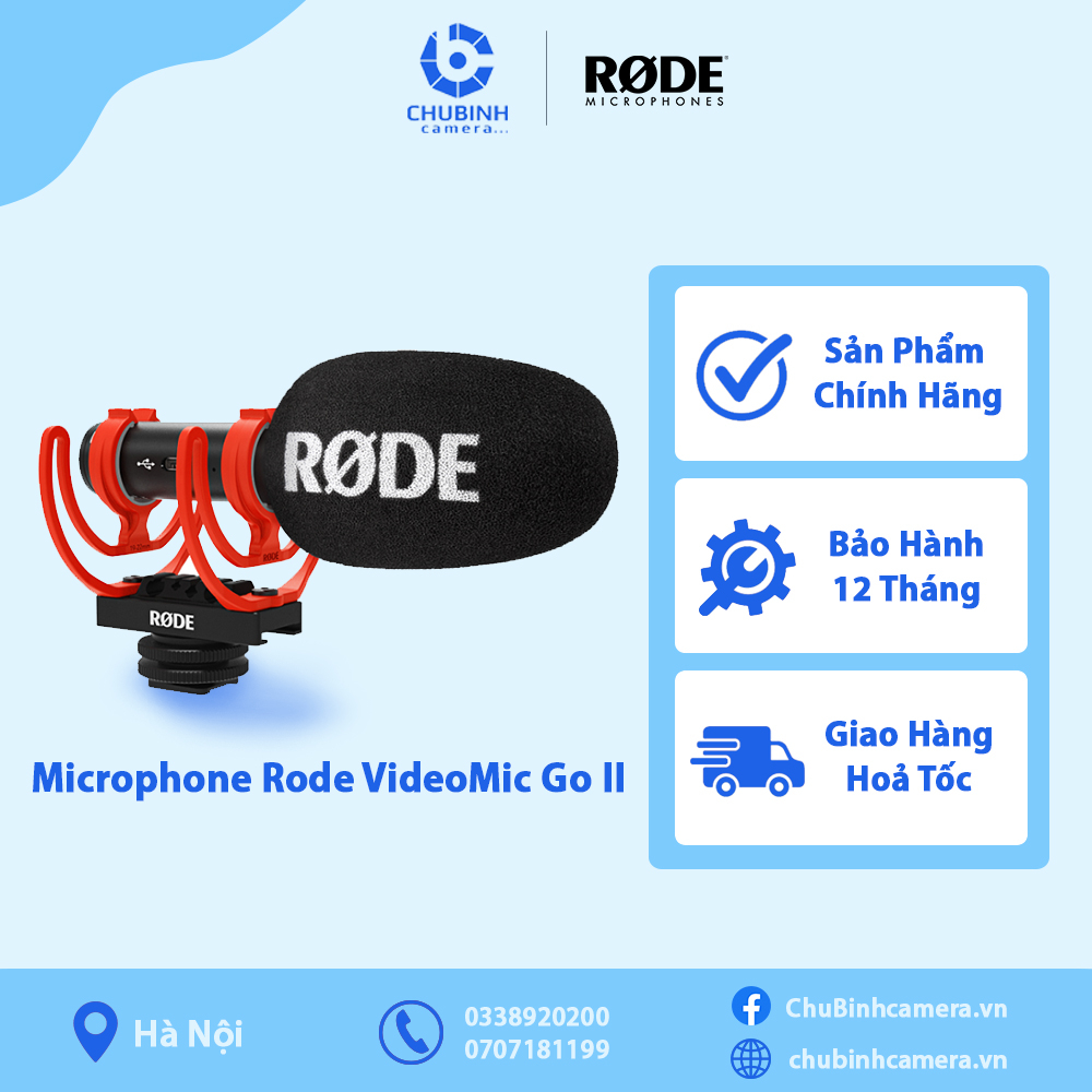 Micro Rode Videomic GO II Chính Hãng Bảo Hành 12 Tháng Shopee