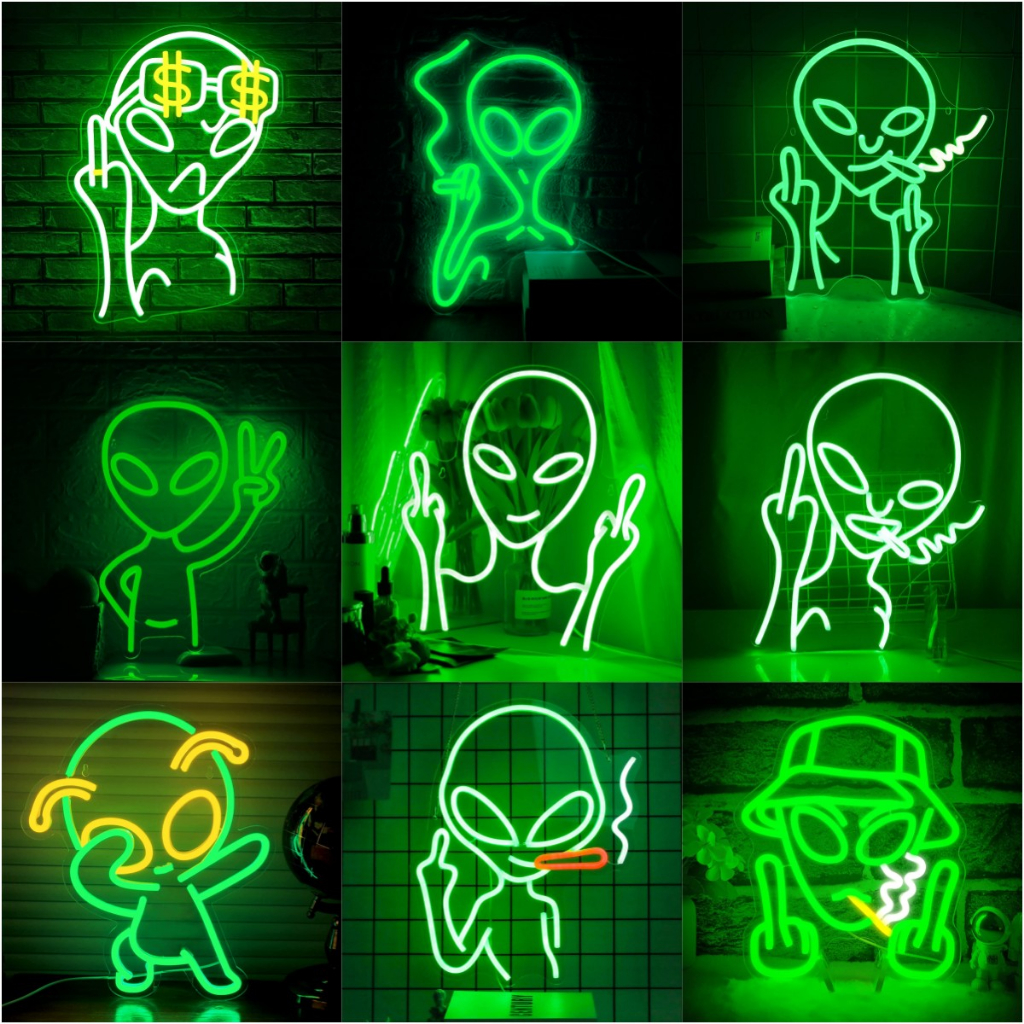 Đèn LED Neon Alien - Đèn Led Trang Trí  Người Ngoài Hành Tinh
