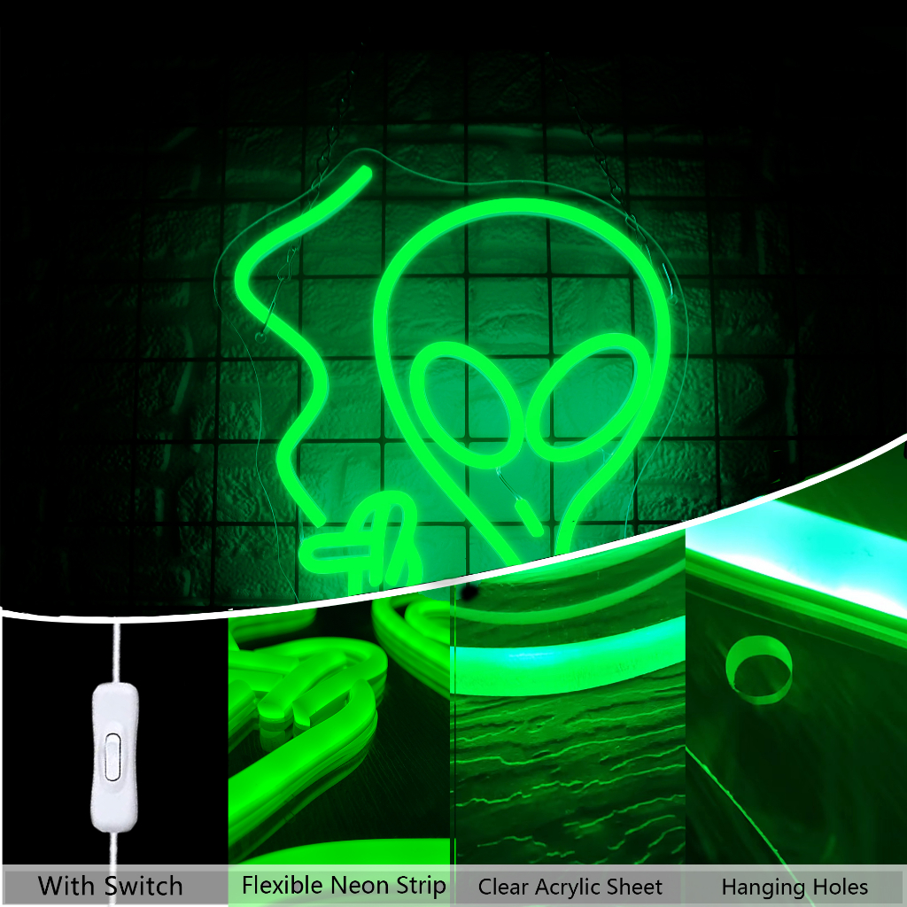 Đèn LED Neon Alien - Đèn Led Trang Trí  Người Ngoài Hành Tinh