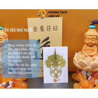 Combo 3 linh phù đã khai quang may mắn tài lộc giữ của cho gia chủ - dán ốp điện thoại để ví