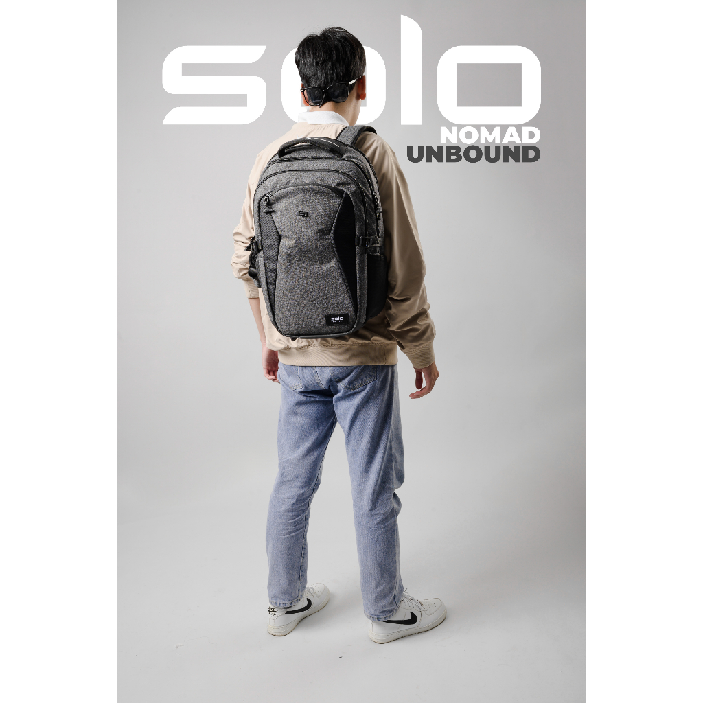 Balo SOLO Nomad Unbound 17.3 inch - Xám - NOM701-10 - Chất liệu vải Polyester cao cấp -  Bảo hành 5 năm QT