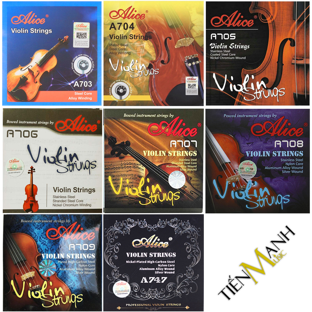 Dây Đàn Violin Strings Alice A703, A704, A705, A706, A707, A708, A709