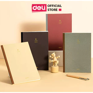 Sổ Vở Ghi Chép Dán Gáy Nusign A5/B5 Cao Cấp Deli - Kẻ Ngang 80 trang - Chống Lóa - Sổ Tay Planner, Tập Vở Học Sinh