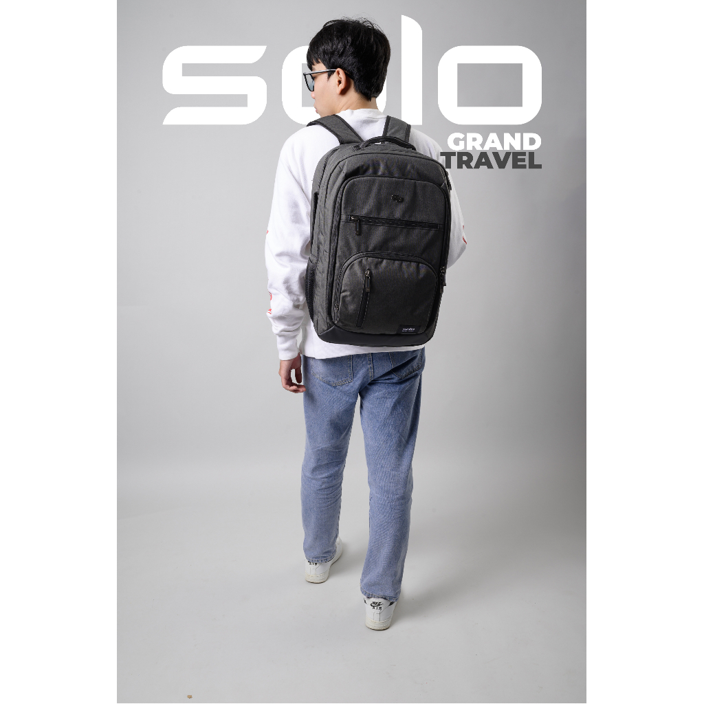 Balo SOLO Grand Travel TSA - 17 inch - Đen - UBN780-10 Phù hợp du lịch ngắn ngày - Công tác . Bảo hành chính hãng 5 năm