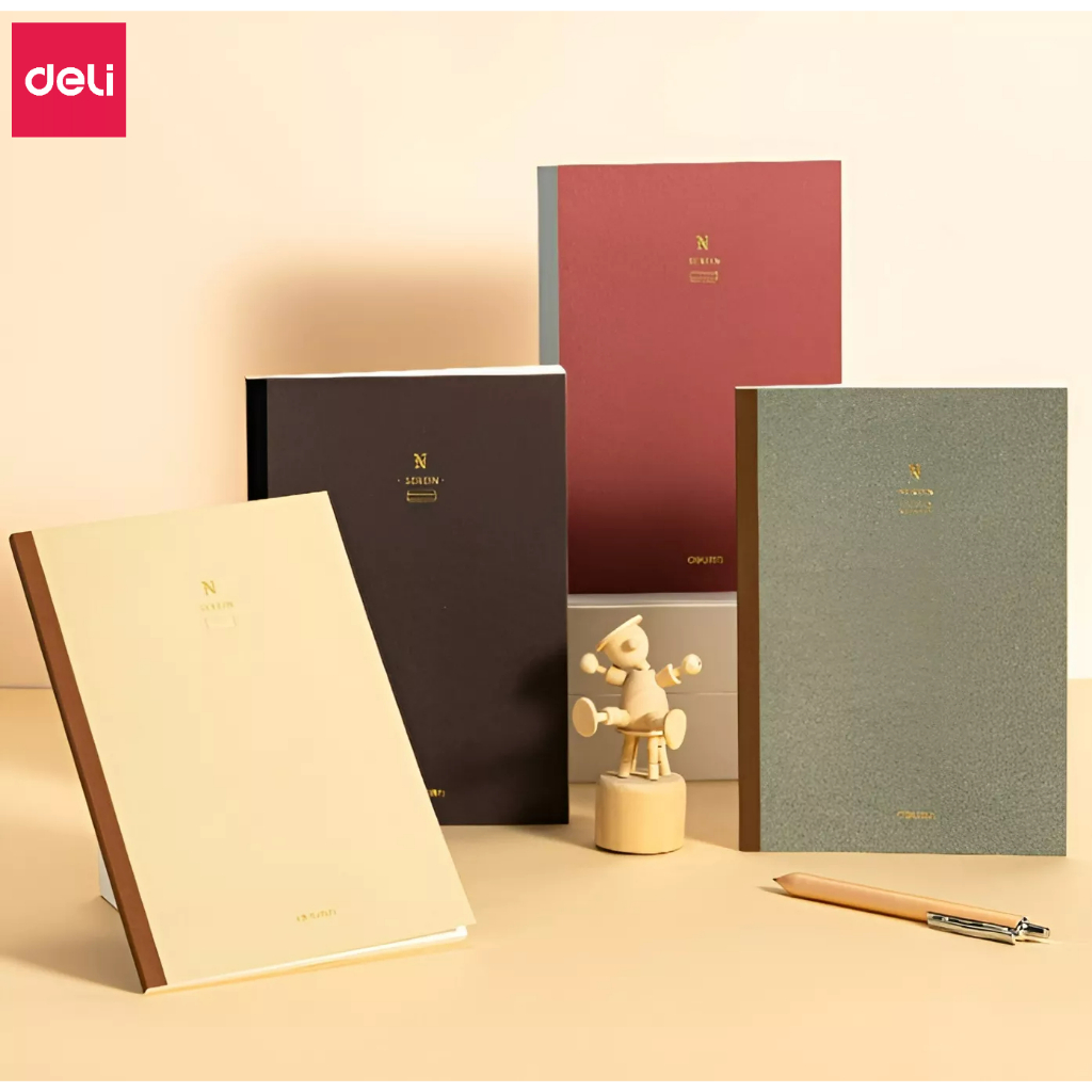 Tập Vở Ghi Chép Dán Gáy Nusign Pastel A5/B5 Deli - Kẻ Ngang 80 trang Chống Lóa - Sổ Tay Planner, Tập Vở Học Sinh