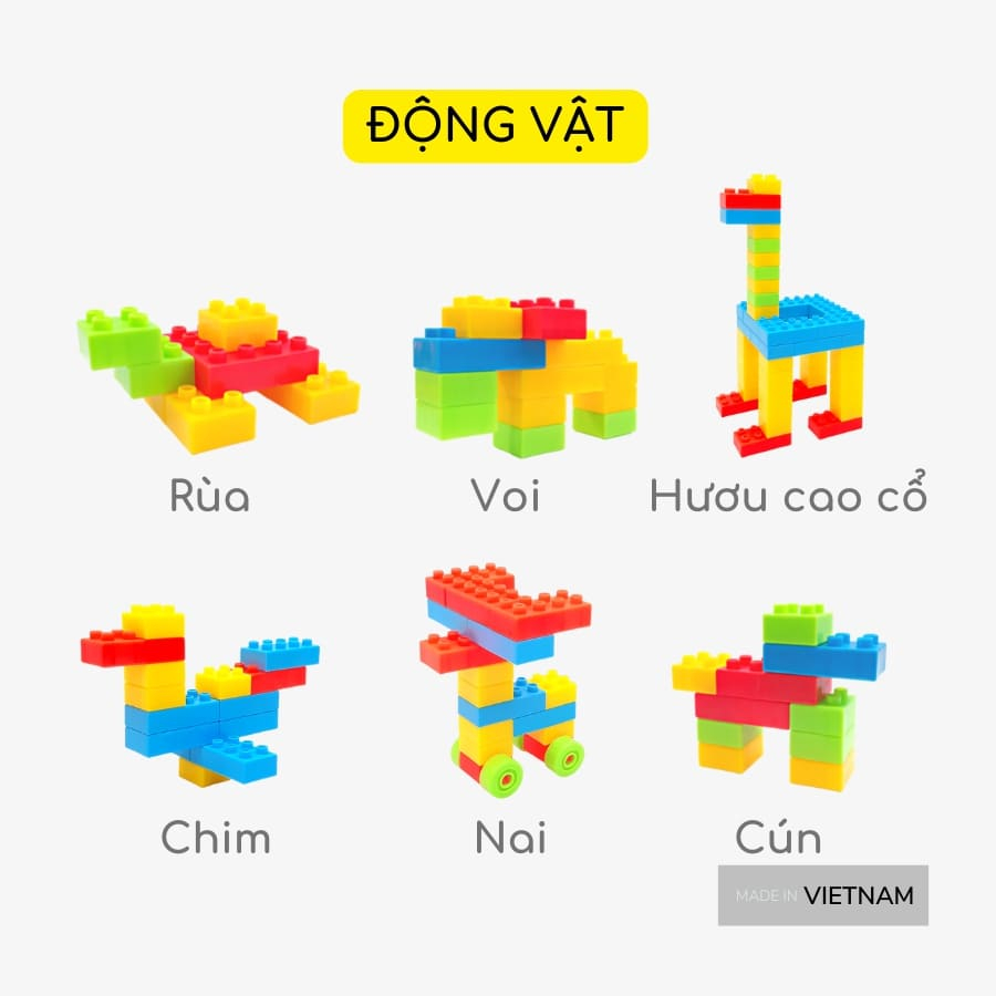 Đồ Chơi Xếp Hình Sáng Tạo Hàng Việt Nam Giúp Trẻ Phát Triển Trí Tuệ