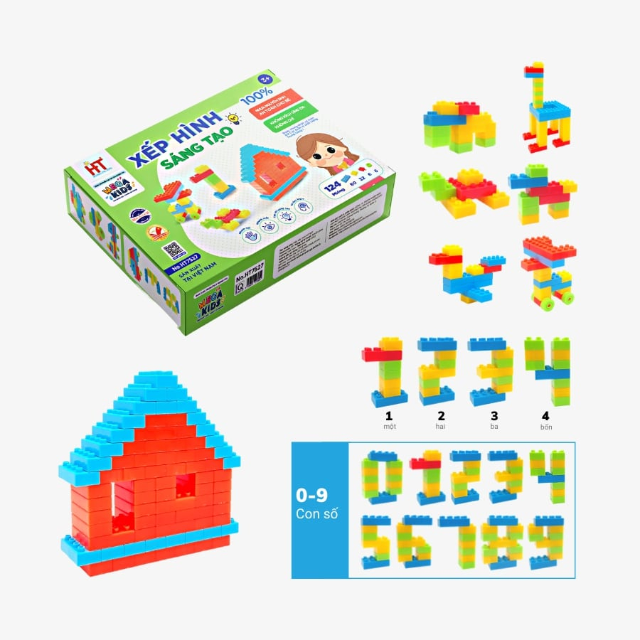 Đồ Chơi Xếp Hình Sáng Tạo Hàng Việt Nam Giúp Trẻ Phát Triển Trí Tuệ