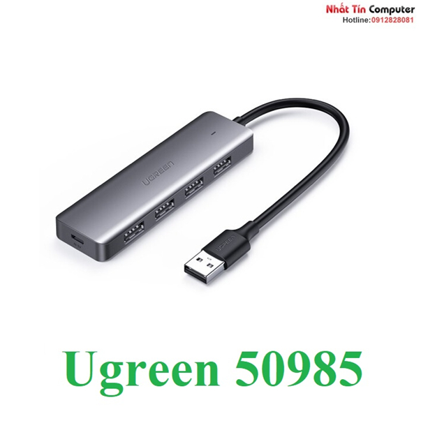 Hub USB ra 4 cổng USB 3.0 hỗ trợ Micro USB 5V chính hãng Ugreen 50985 ...