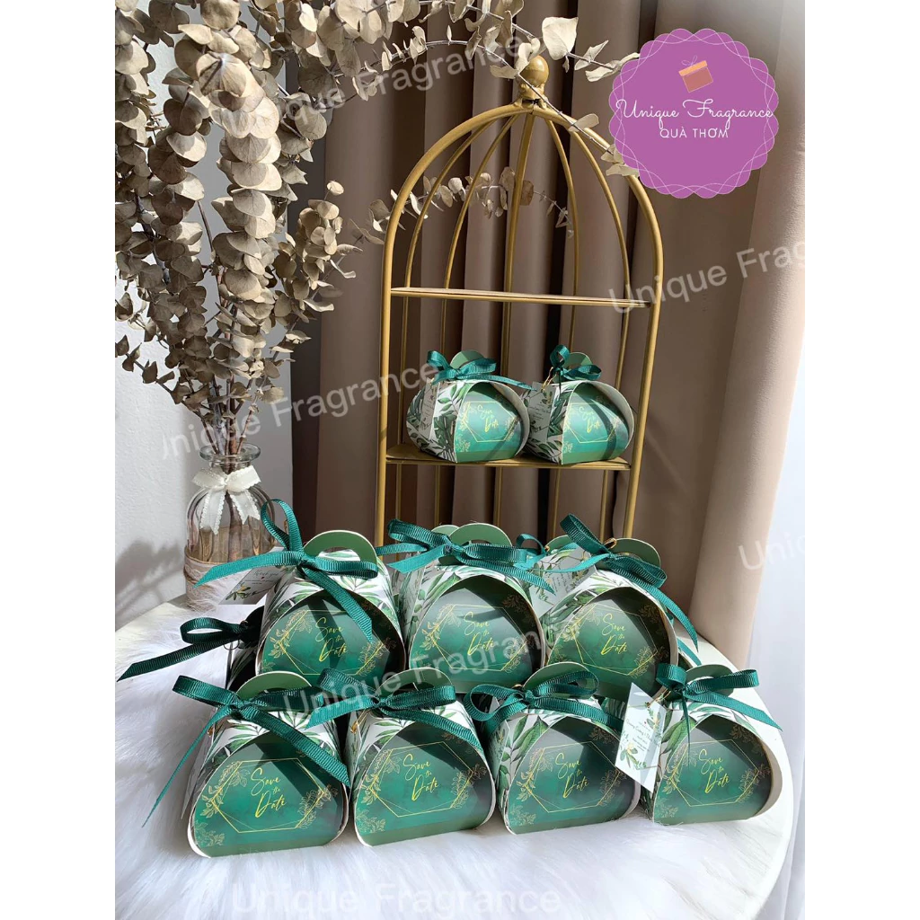 Hộp quà cưới - set 10 hộp quà nhỏ có nơ quà tặng đám cưới, quà sự kiện,quà doanh nghiệp