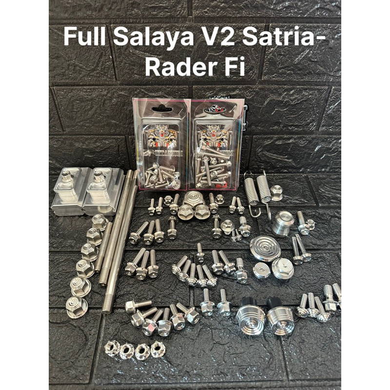 Full Ốc Salaya Cho Xe Satria - Raider FI 150 ( Có Bảo Hành ) Tặng Kèm Lông Đền Đỏ
