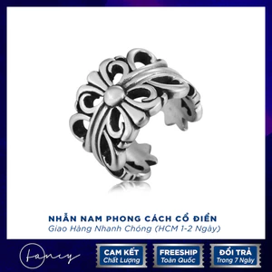 Nhẫn Vương Miệng Nam Cuban Titan Không Gỉ Nhẫn Nam Cá Tính Cool Ngầu | Fancy .
