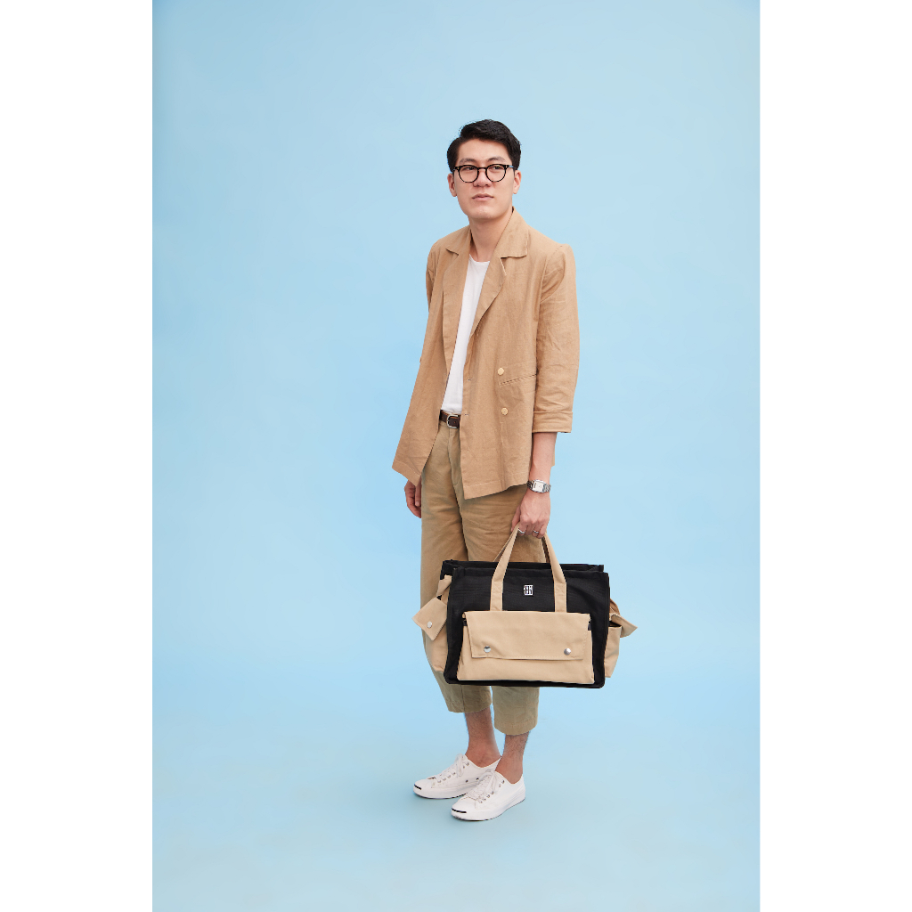 Pocket Messenger - Túi chéo quai xách 16" thời trang tiện dụng vải canvas Jamlos