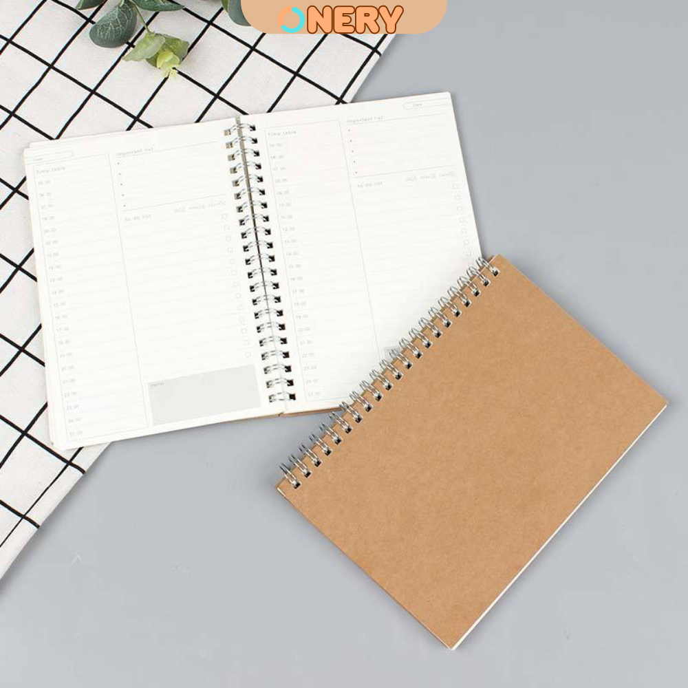 Sổ tay kế hạch B6 hàng ngày/hàng tuần tiết kiệm thời gian, tăng năng suất làm việc nhà ONERY