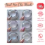 Set bột tráng gương nail 6 màu ngọc trai tone trắng kèm tặng cây chà