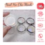 Set bột tráng gương nail 6 màu ngọc trai tone trắng kèm tặng cây chà