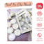 Set bột tráng gương nail 6 màu ngọc trai tone trắng kèm tặng cây chà