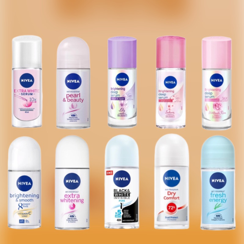 Lăn Ngăn Mùi Nữ NIVEA Dưỡng Sáng | Mờ Thâm | Se Khít Lỗ Chân Lông (50 ml)